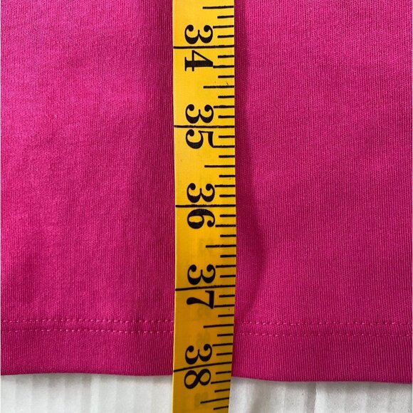 Talbots Hot Pink Sheath Dress with Lace Sleeves Size XL Petite Barbie Romantic - Picture 6 of 8